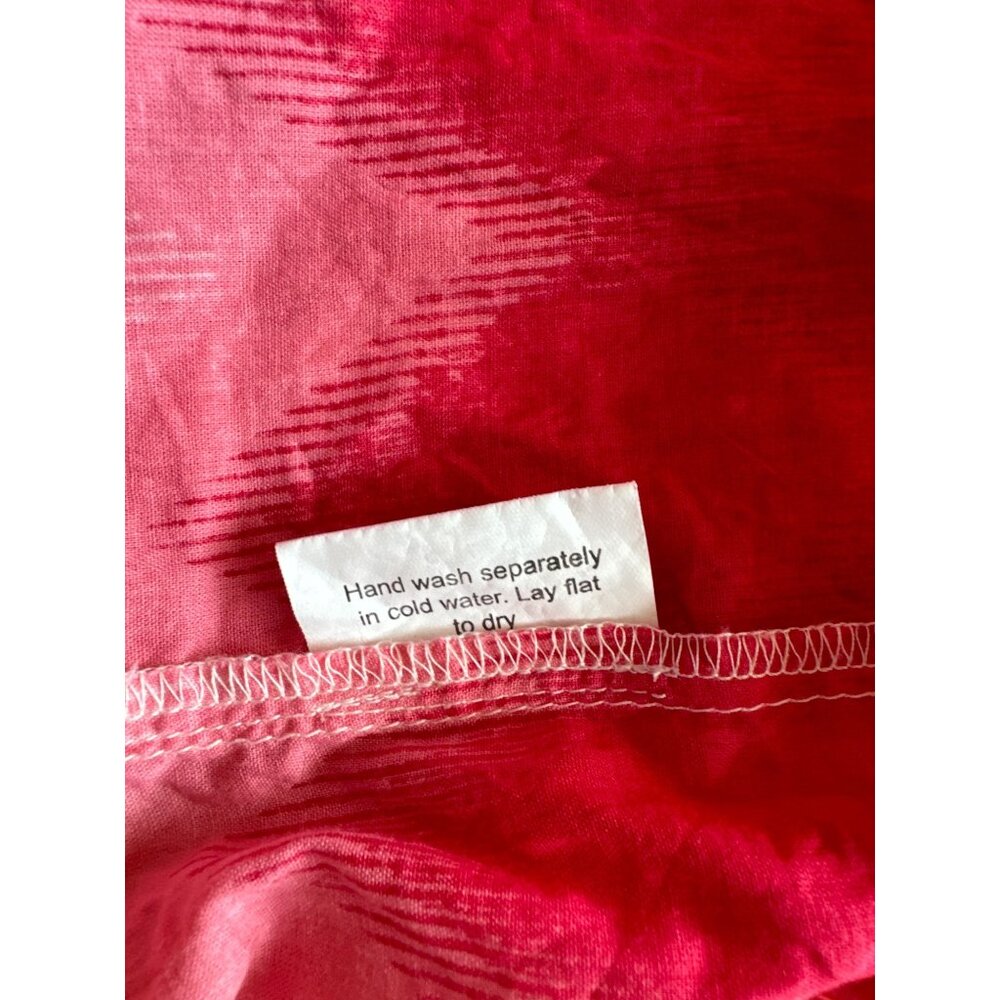 Earthbound Trading Maxi Dress L Red Ombre Southwest Boho Cruise Resort Festival - Picture 4 of 9